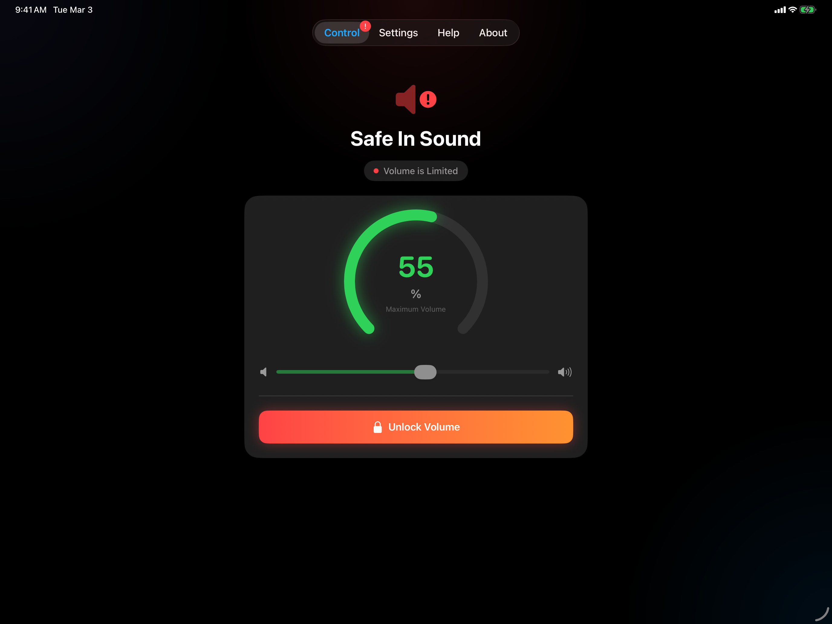 Safe in Sound on iPad
